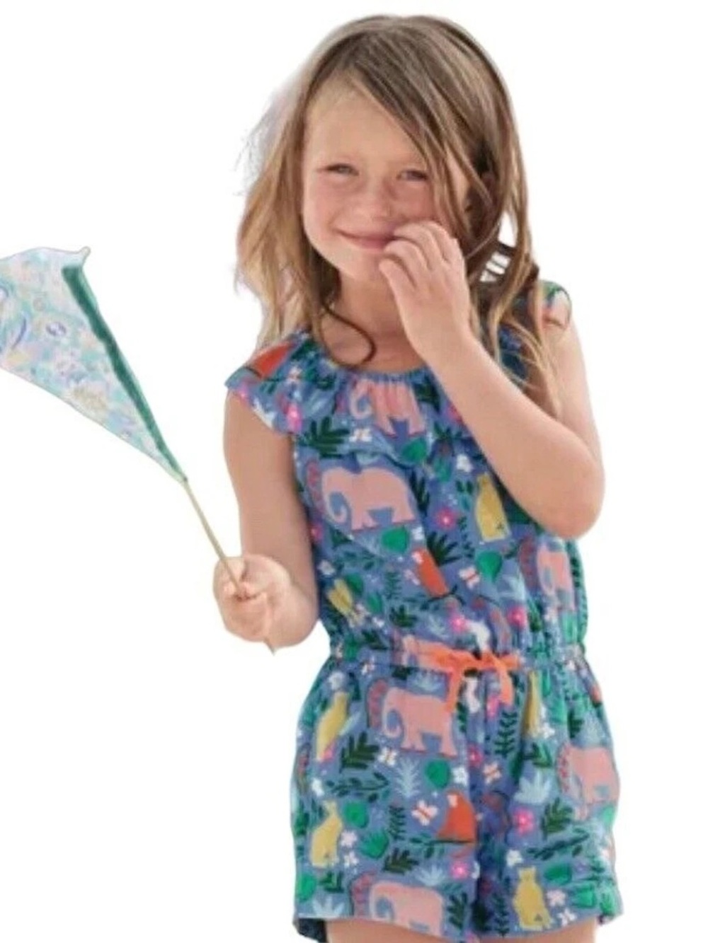 Boden Colorful Jungle Romper 6/7 yr